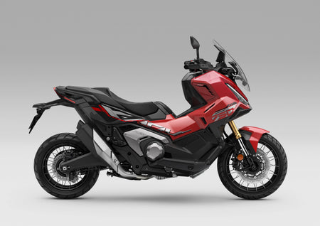 Honda X-ADV 750 2027 SE in Grand Prix Red (R-380), zijaanzicht